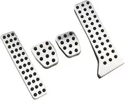 CHPGKGVNVT Car Pedals for Mazda CX-3 CX-4 CX3 2014-2021 CX5 CX-5 2012-2021 CX8 CX-8 2017-2021 CX9 CX-9 2016-2020 Pedal Cover Pads Pedals(MT with Rest)