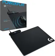 Logitech G Powerplay Wireless Charging System for G502 Lightspeed, G703, G903 Lightspeed and PRO Wireless Gaming Mice, Cloth or Hard Gaming Mouse Pad - Black