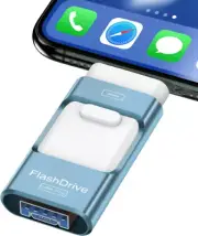 256GB Flash Drive for iPhone Photo Stick,Thumb USB Stick 256GB, A-Sky Blue