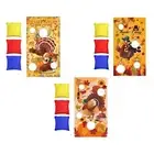Thanksgiving Bean Bag Game Set Toy for w/ 3 Sandbags Parent-Child Interaction To