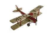 Boyle 50cm Ornament Tiger Moth Plane Metal Standing Vintage Decor Red White
