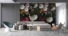 3D Floral Background Wallpaper Wall Mural Removable Self-adhesive 1603