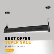 Outway 2x LED Linear High Bay Lights 150W Waterproof for Warehouse Garage Gym