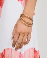 [Karyn In LA] Karyn In LA Women's Ivy Bangle Bracelet Pack in Gold One Size Gold