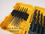 Double Sided Magnetic 1/4 Hex Bit 10 Space Bit Holder For Dewalt Drill Case