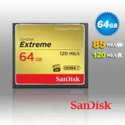 SanDisk 64GB Extreme CompactFlash Card with (write) 85MB/s and (Read)120MB/s