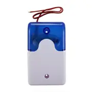Mini Wired Strobe Warning Siren Dc 12V Sound Alarm Flashing Light7653