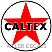 12" CALTEX TEXACO GASOLINE GAS OIL LUBSTER TANK DECAL