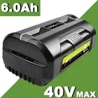 For Ryobi 6.0ah 36v 40v Battery BPL3650D BPL3640D R36BTY42 Replacement Lithium