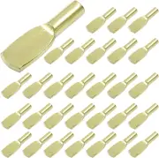 6Mm Shelf Pegs Pins, 30 Pcs Spoon Shape Shelf Support Pins, Metal Cabinet Shelf