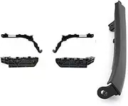XEBRAD 4 Pieces Efront Headlights and Bumper Brackets Set 2007-2011 CRV & 1X Front Bumper Wheel Fender Molding Trim Car Bumper Bracket