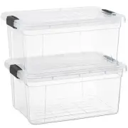 Superio 3.5 Quart Clear Stackable Storage Bin Ideal for Organizing Spaces