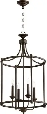 Quorum International 6822-4 Rossington 4 Light 18"W Taper Candle - Bronze