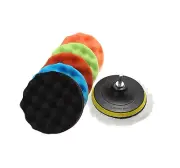 7 Pcs 5 Inch Polishing/Buffing Pad Kit For Car Polisher