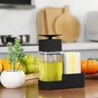 Soap Dispenser and Sponge Holder Washing Soap Pump Bottle Kitchen Soap Dispenser