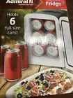 Admiral Handy Personal Fridge 6 Full Size Cans Keeps WARM or COLD