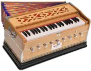 Harmonium By Kaayna Musicals, 9 Stops- 5 Main, 4 Drone, 3½ Octave,Gig Bag,440Hz