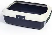 Large Quality Pet Cat Kitty Litter Pan Tray Box with Rim 50X40X16cm