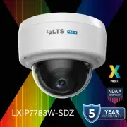 LXIP7783W-SDZ Pro-X IP 8MP 2.7-13.5mm 131ft IR WDR Built in Mic Ai Dome Camera
