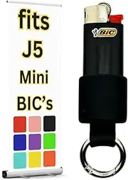 [Lighter Locators] Mini BIC Keychain Lighter Holder - Lightweight BIC Lighter Case for Hiking, Camping & More | Lighter Not Included