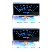 2pcs P-97 VU Meter Audio Panel DB Level Power Amplifier Peak w/ Backlight