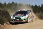 Jari Matti Latvala (FIN) Ford Fiesta RS WRC on stage 17 2011 WRC Old Photo 4