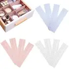 4pcs Adjustable DIY Drawer Divider Plastic Closet Storage Organizer Separator
