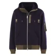 [Sacai] Sacai Zip-up Hoodie I NUMERIC PURPLE