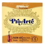 D'Addario Pro-Arte Violin Single Wound E String 4/4 Scale, Heavy Tension