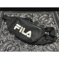 在飛比找蝦皮購物優惠-FILA 兩用腰包 提袋-黑 BWU-5405-BK （二手