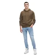 Replay Mens Overhead Fleece Essential econd Life Organic Hoodie Brown