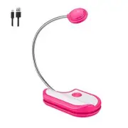 Rechargeable Reading Book Light for Kids,3 Colors Reading Light for Magenta