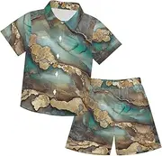 [Caihoyu] Baby-boys Toddler Outfits Shirt Short Sets Toddler Boy Clothes Summer Outfit