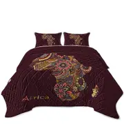 Mandala Africa Map Coverlet