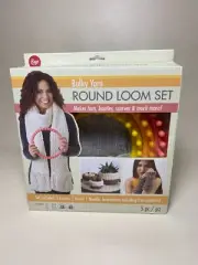 BOYE Bulky Yarn Round Loom Set 3 Looms 1 Hook 1 Needle Patterns and Instructions