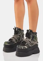 [Poster Grl] I'm A Catch Platform Sneakers