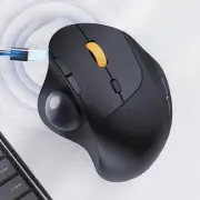 Wireless Trackball Mouse 2.4g Ergonomic Rollerball Mouse Rechargeable Bluetooth