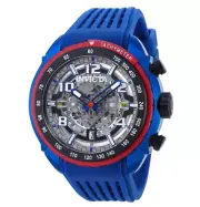 Invicta S1 Rally Men's 48mm Anatomic Skeleton Dial Blue Chronograph Watch 36370