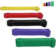 Set Of 5 Heavy Duty Resistance Band Loop Power Gym Fitness Exercise Yoga Workout Resistance Trainers