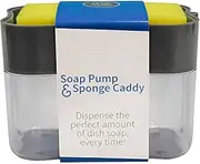 Soap Pump Cleaning Sponge Caddy Kitchen Manual Press Soap Pump Liquid Hand Wash Bathroom Shower Gel Pump Manual Pressing Soap Dispenser (Color : Grey)