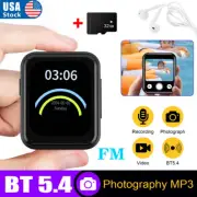 Bluetooth 5.4 HiFi MP3 Music Player Lossless FM Radio Voice Recorder with Camera