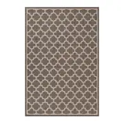 Bloomers Taupe Linen Rug