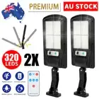 2X 320 LED Solar Street Light Motion Sensor IP65 Wall Security Flood Lamp