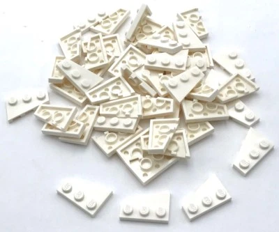 Lego 50 New Right ONLY White Plates 3 x 2 Dot Parts