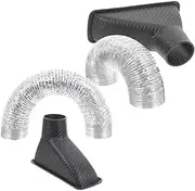 Alipis 2pcs Air Intake Duct Hose Kit Durable Material Optimizes Engine Airflow Easy Installation for Various Car Models Enhance Vehicle Performance and Style