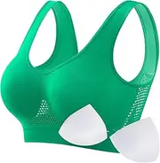 [ZRBDHGF] Spaghetti Straps Bras For Women Full Support Wireless, Padded Bralettes Sports Bra Classic Underwire Everyday Bra