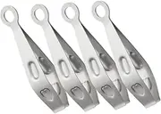 4pcs Metal Chicken Plume Tweezers Clip Cooking Tweezers for Removal Durable Lightweight Design for Poultry Pig Hair Cleanup