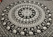 Twin Bohemian tapestry Mandala Hippy Beach Throw Wall Hanging Boho Bedspread