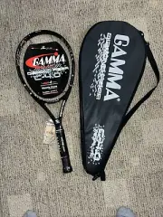 NOS Gamma Diamond Fiber C-4.0 Tennis Racket w/Cover 4-1/2" Oversize - Unstrung