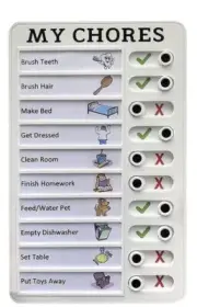 My Chores Checklist Board Home Kids Chore Chart Memo Checklist Boards White New